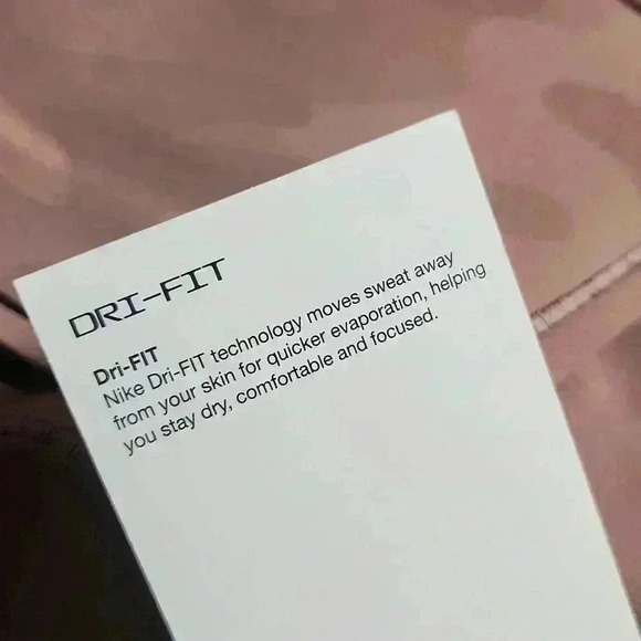 NIKE DRI-FIT Mauve camo infinasmooth medium supporting high rise 8 "length - Picture 8 of 16